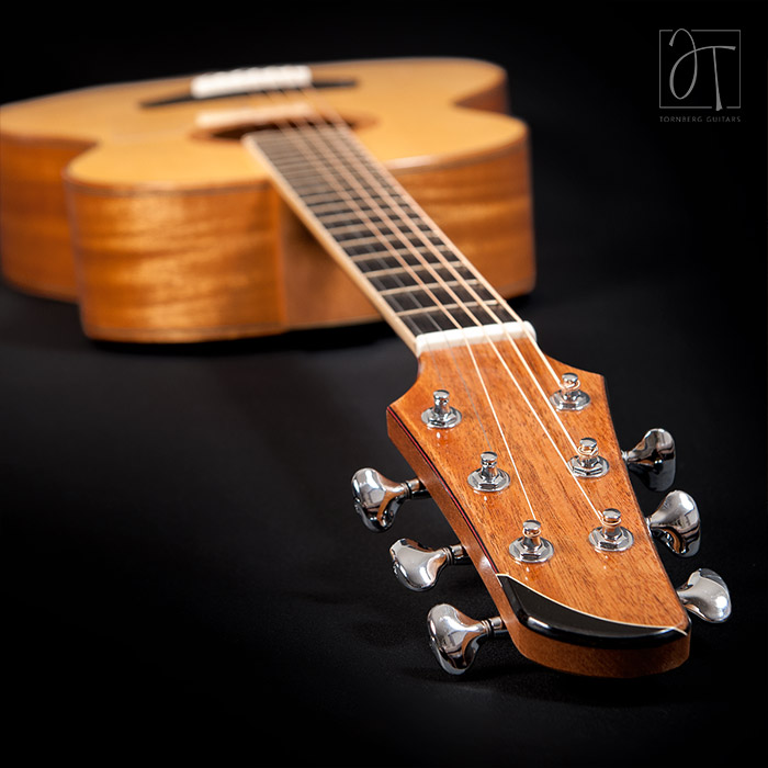 JT-00 Mahogany custom acoustic guitar headstock