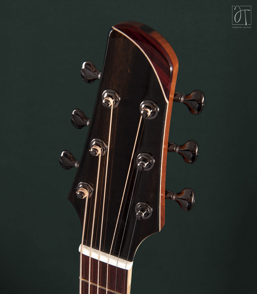 Headstock acoustic guitar with gotoh tuners