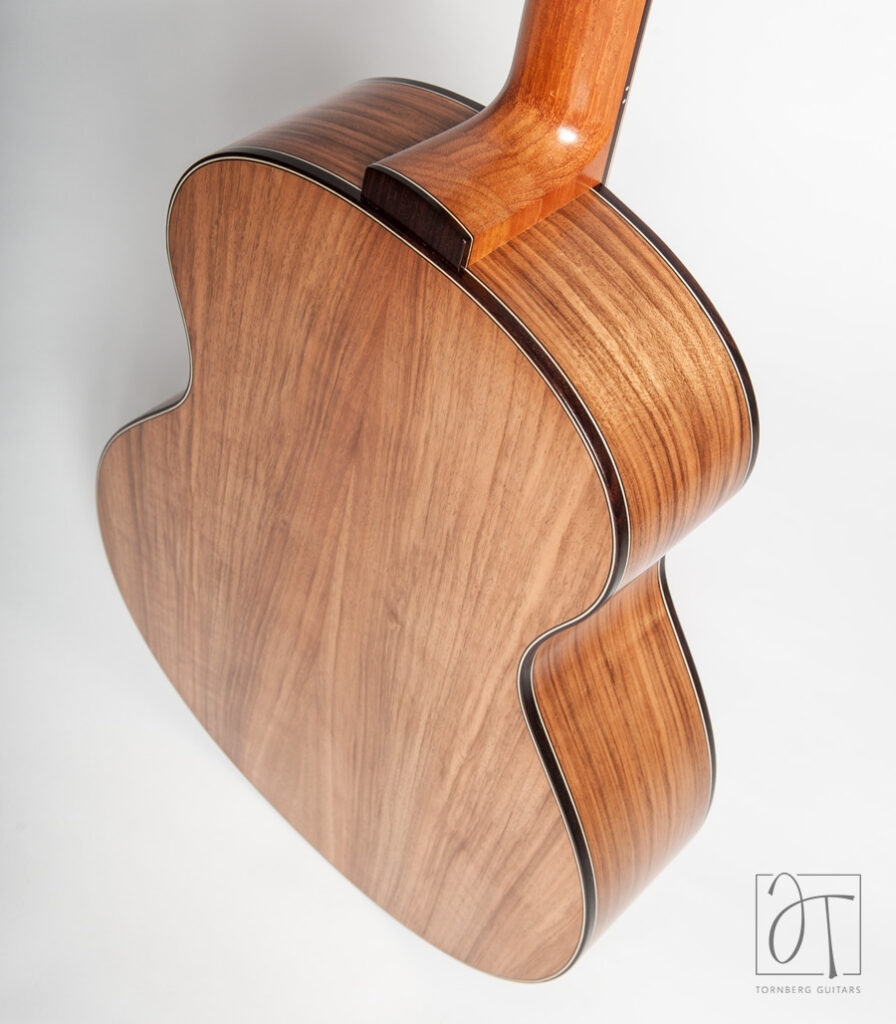 wooden binding and purfling with satin finish