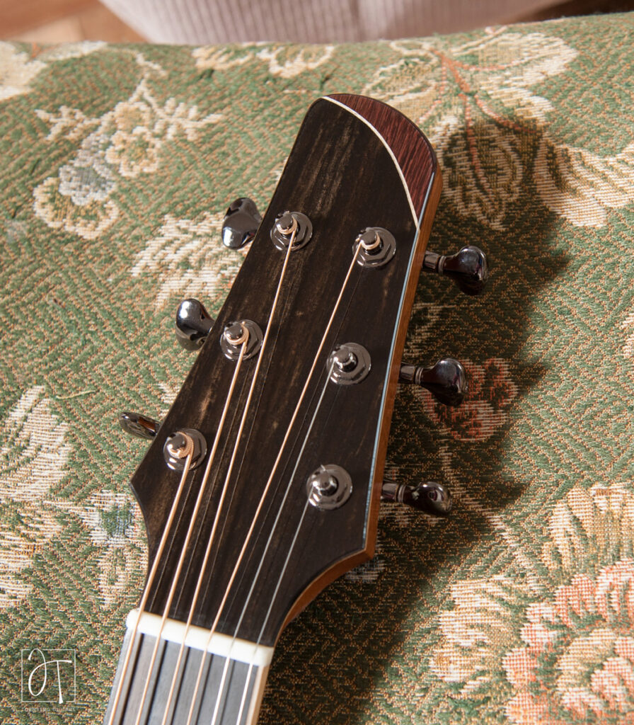 Ebony headplate Gotoh 510 tuners