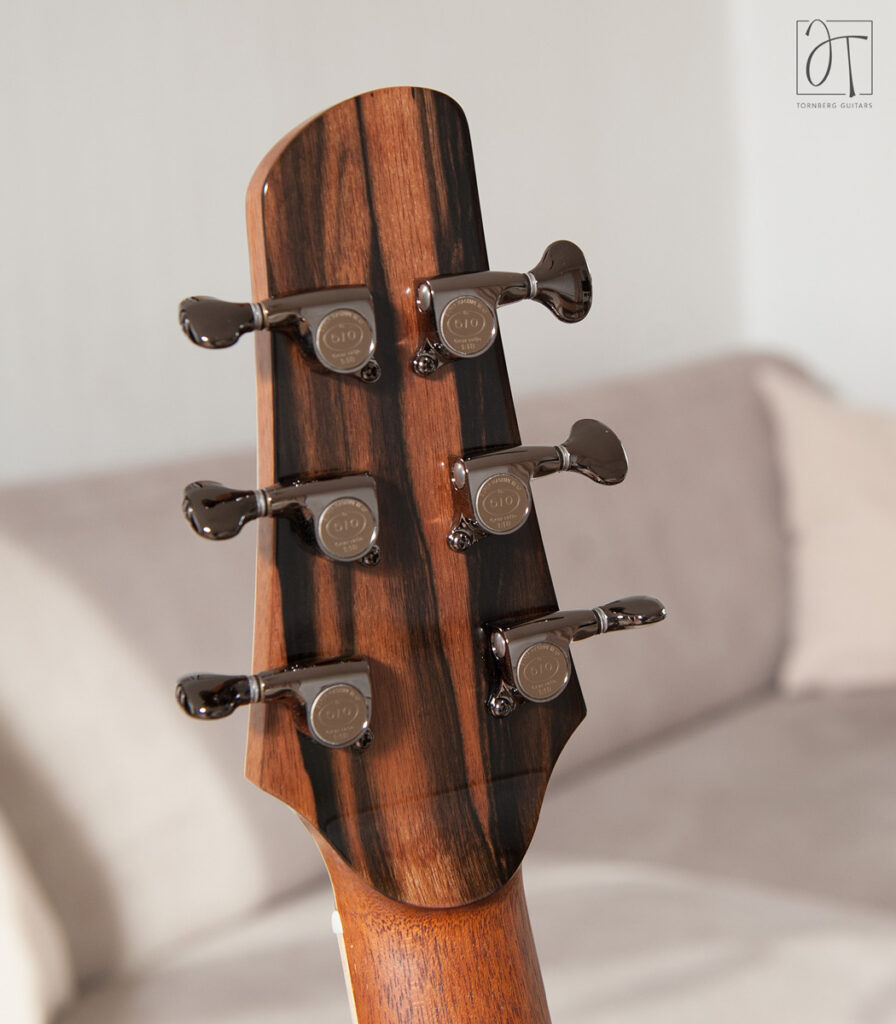 Macassar ebony headplate Gotoh 510 tuners