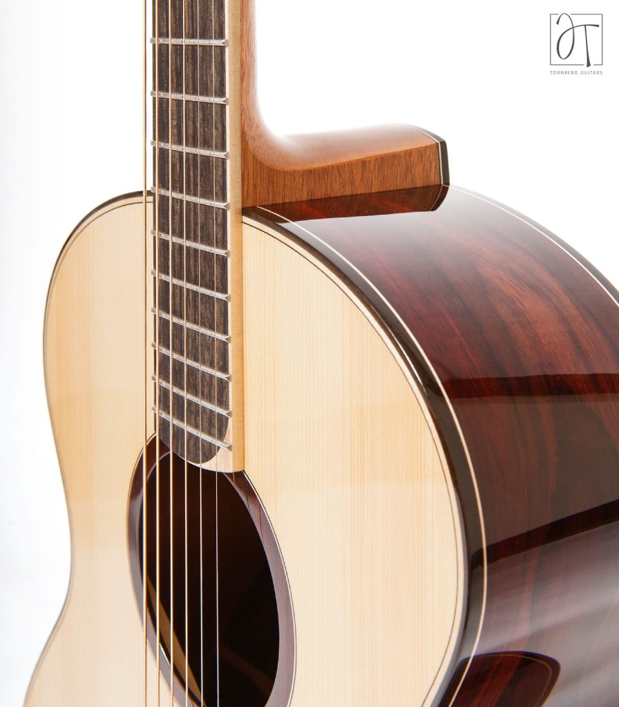 Honduras mahogany neck with ebony fingerboard and stainless frets